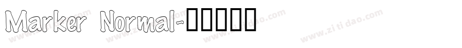 Marker Normal字体转换